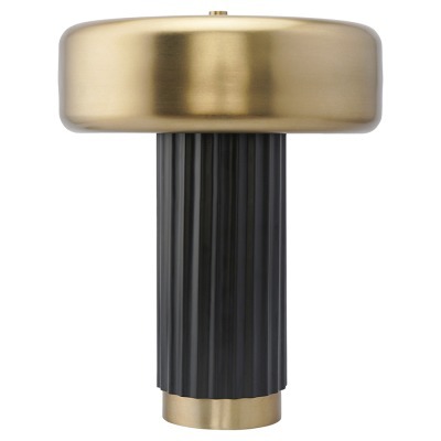 Лампа настольная stone, D27х35 см, черная/золотистая (76865)