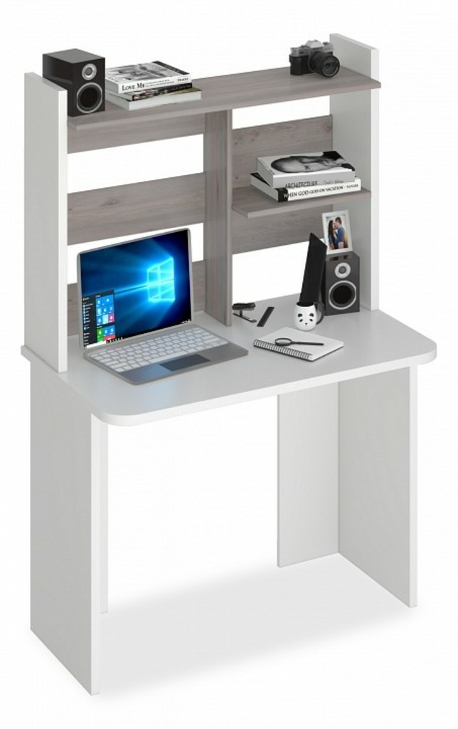 Фото Стол компьютерный Домино Lite СКЛ-Прям100Р+НКЛ-100 MER_SKL-Pryam100Rbez_tumby-NKL-100_BEN - интернет-магазин МегаТерем в Москве