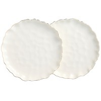 Набор тарелок обеденных lefard "charm" 2 шт., 26,5*3 см (с золотой линией) (779-363) 