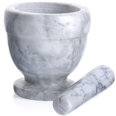 Ступка с пестиком для специй мраморная MAYER BOCH (27542)