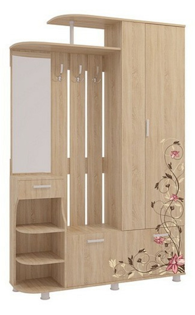 Фото Стенка для прихожей Барселона-2 MBS_PR-0017_1544 - интернет-магазин МегаТерем в Москве