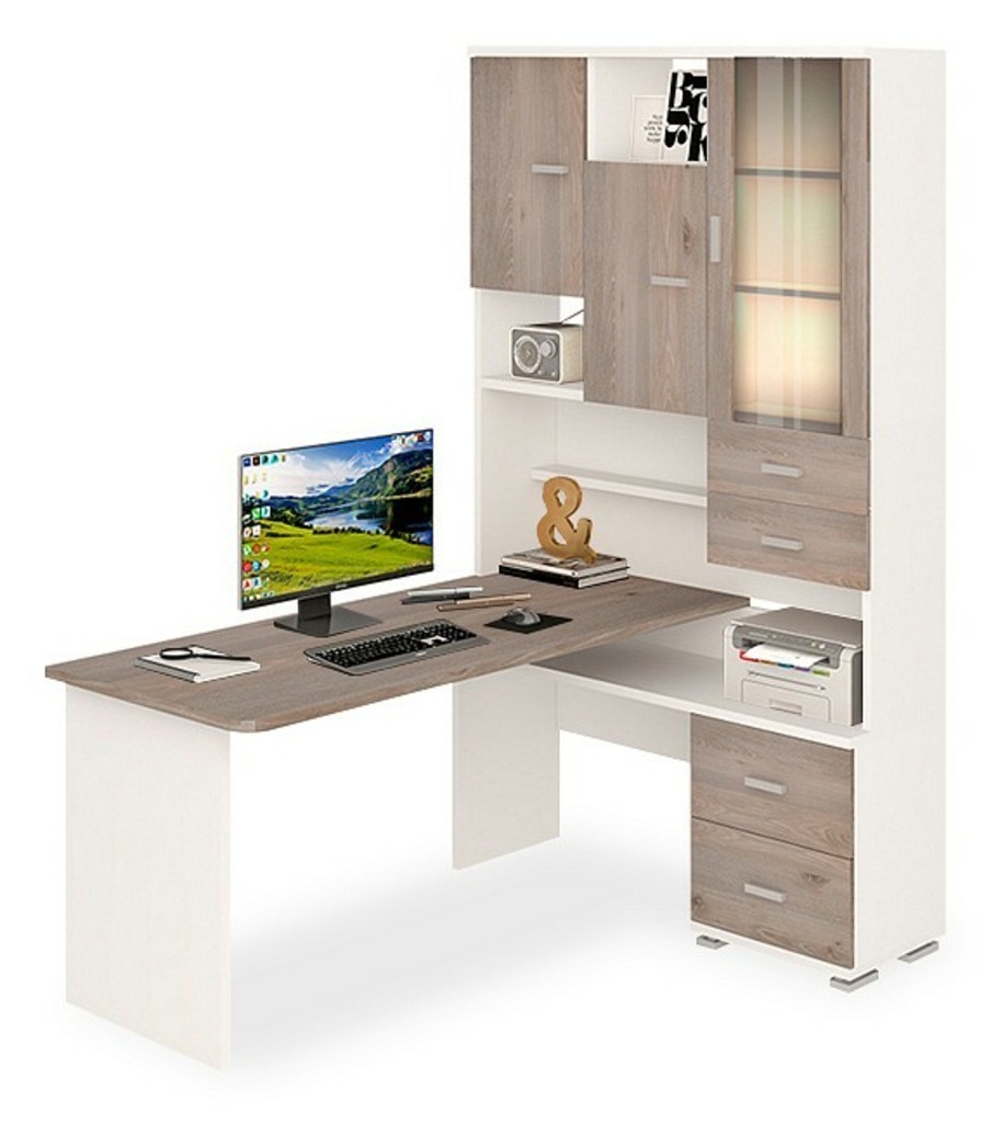 Фото Стол компьютерный Домино СР-620/160 MER_SR-620-160_BENN-PRAV - интернет-магазин МегаТерем в Москве