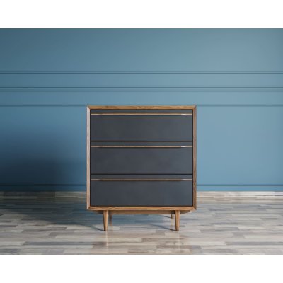 Комод Bruni Black на три ящ...