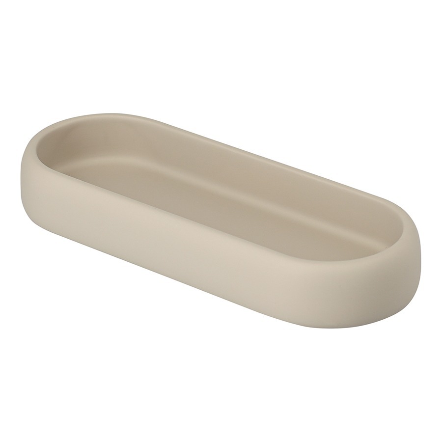 Фото Подставка для ванных принадлежностей slim, светло-серая, малая (78879) - интернет-магазин МегаТерем в Москве