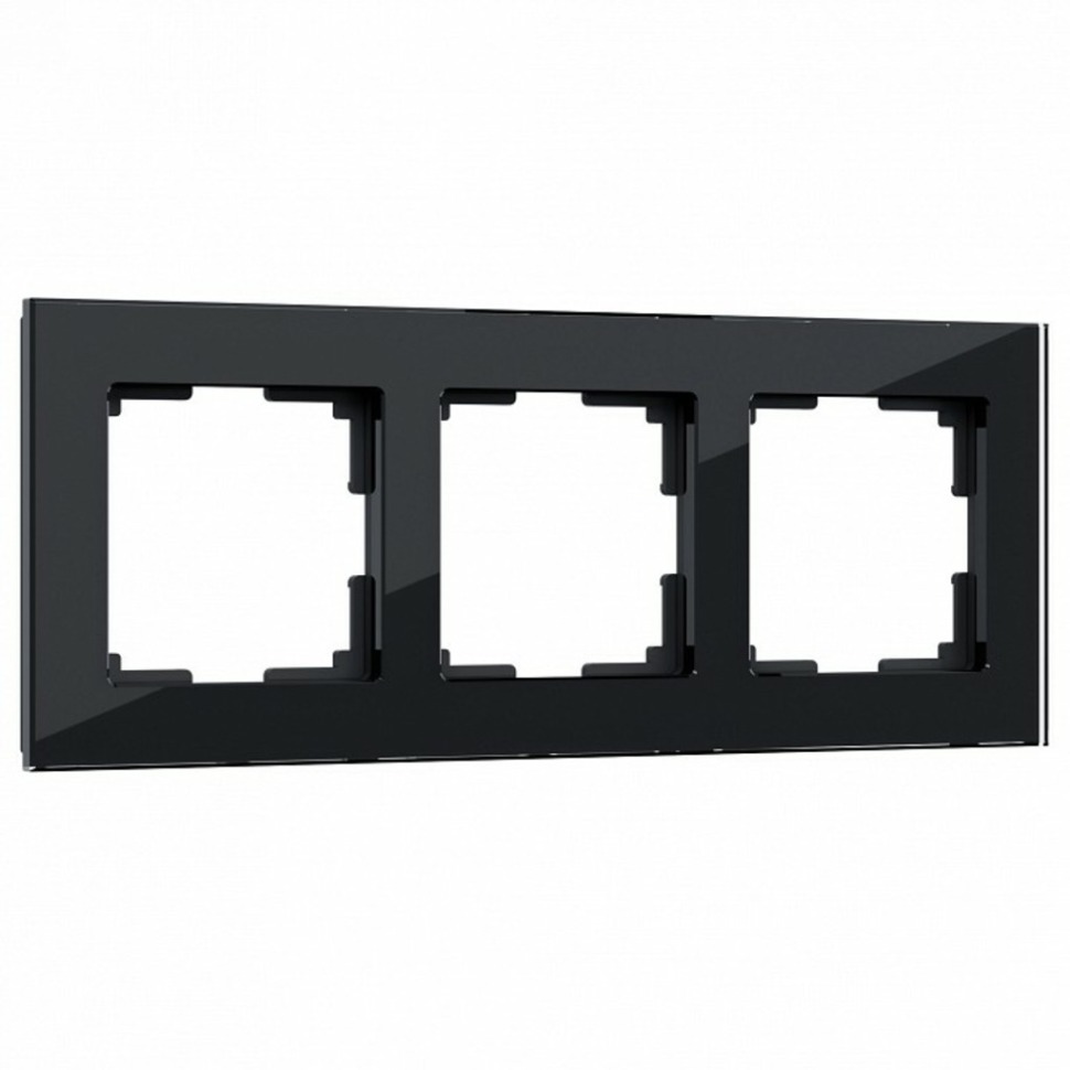 Фото Рамка на 3 поста Werkel Favorit (черный) W0031108 WRK_a051440 - интернет-магазин МегаТерем в Москве