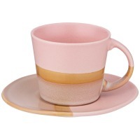 Кофейная пара bronco "sunset" 150 мл розовая (189-442) 