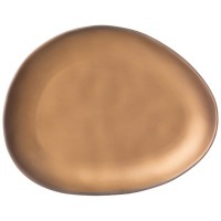 Тарелка закусочная bronco "bronze" 25*19*2,5 см (474-188) 