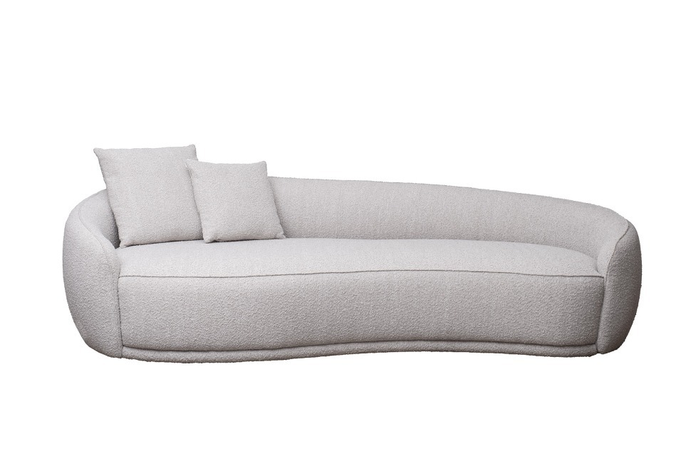 Фото Диван трехместный GD/Toulon (левый) бежевый букле Orso BEG 257*119*72см (TT-00015718) - интернет-магазин МегаТерем в Москве