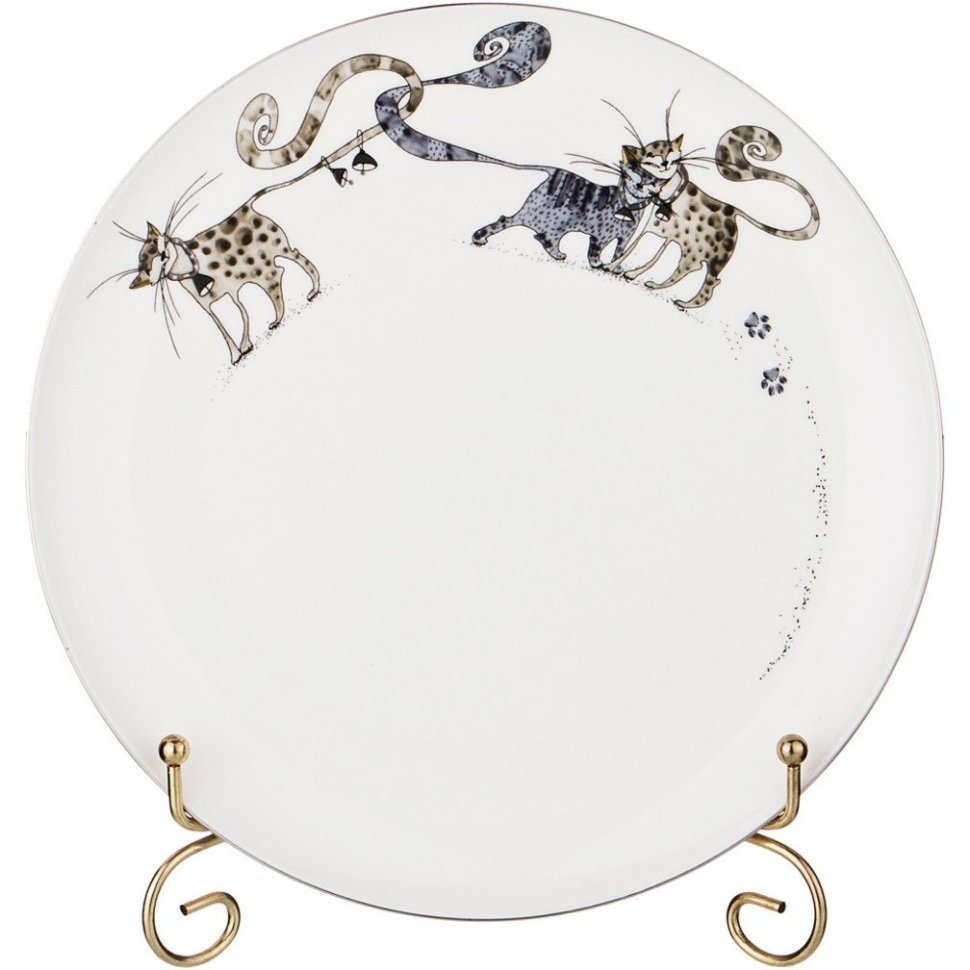 Фото Тарелка закусочная lefard котики 23 см (86-2309)  - интернет-магазин МегаТерем в Москве