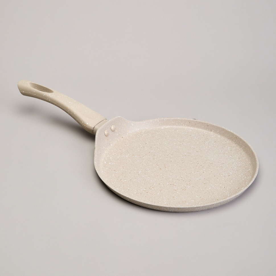 Фото Сковорода блинная agness с антипригарным покрытием latte, 24х2см, индукционное дно (932-519)  - интернет-магазин МегаТерем в Москве