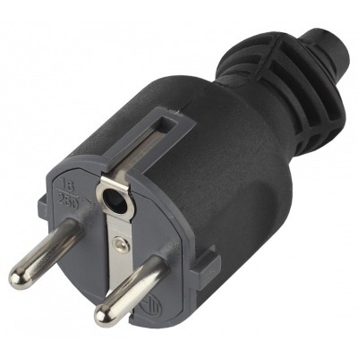 Вилка прямая с заземлением Эра  V4(B) ER_B0019189