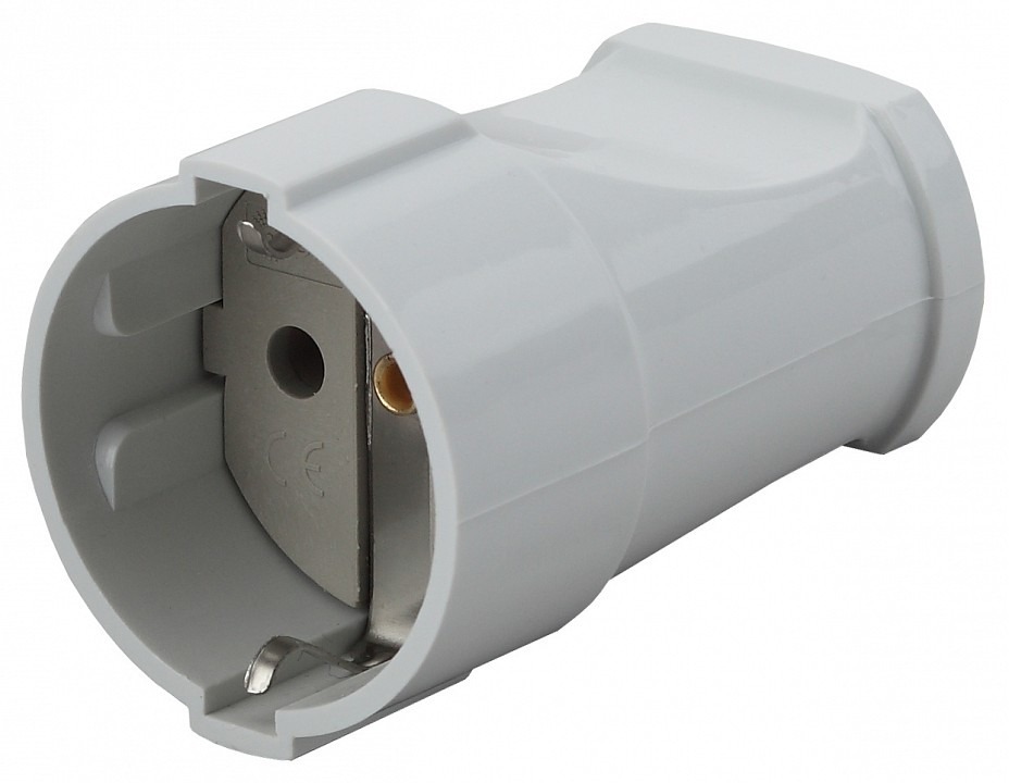 Фото Розетка с заземлением Эра  Rx2-W ER_B0039682 - интернет-магазин МегаТерем в Москве