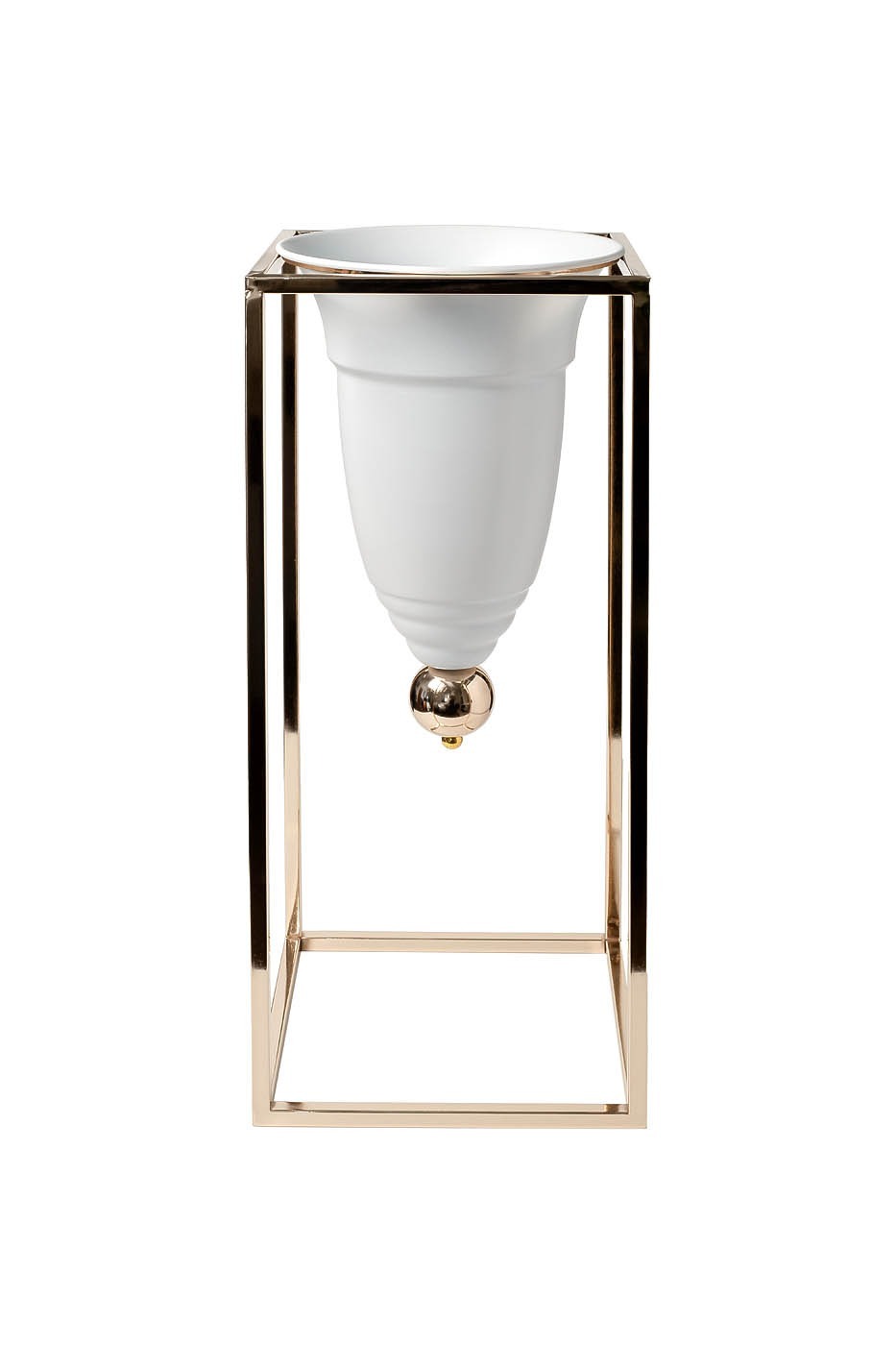 Фото Подставка под цветы d24*60cм, цвет золото (TT-00008791) - интернет-магазин МегаТерем в Москве