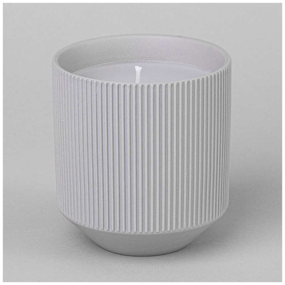 Фото Свеча ароматическая 9*9*9,8 см цвет: серый матовый Lefard (374-163) - интернет-магазин МегаТерем в Москве