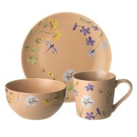 Набор посуды lefard "flowers" 3 предмета: кружка 390мл, салатник 640мл, тарелка 20,5см (260-1085) 