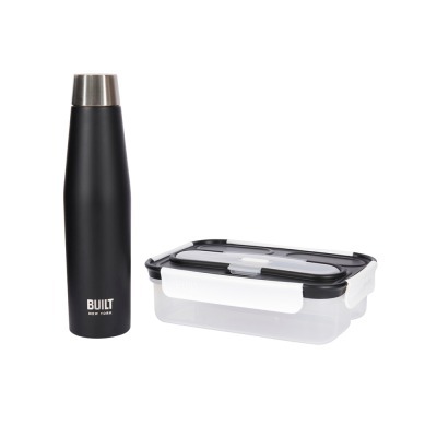 Набор BUILT (термобутылка 540 мл, ланч-бокс, нож, вилка, ложка) BLTBENTO2PCBLK
