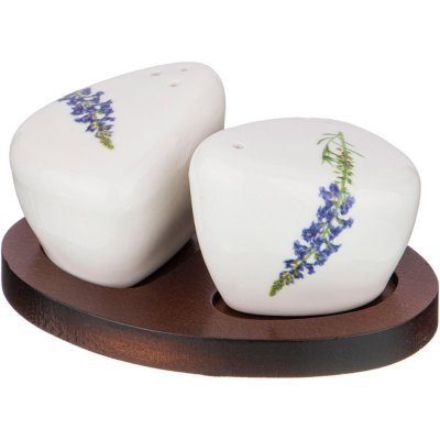 Набор для специй bronco "meadow" 2 пр. на дерев. подставке 11*8 см (474-097) 