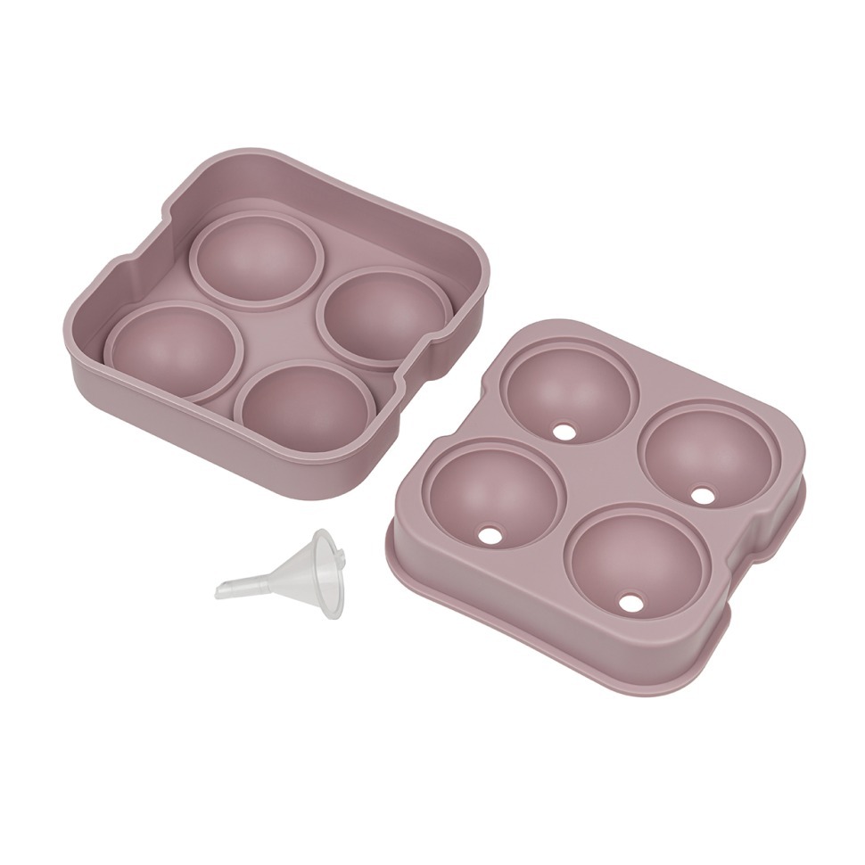 Фото Форма для льда малая на 4 шара rose HJ-IM01 ROSE - интернет-магазин МегаТерем в Москве