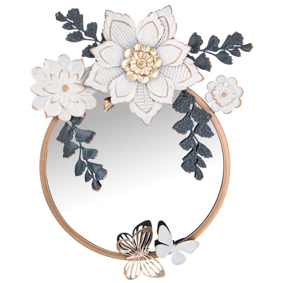 Фото Зеркало настенное коллекция цветочная симфония 72,4*59,1*7 см Lefard (680-202) - интернет-магазин МегаТерем в Москве