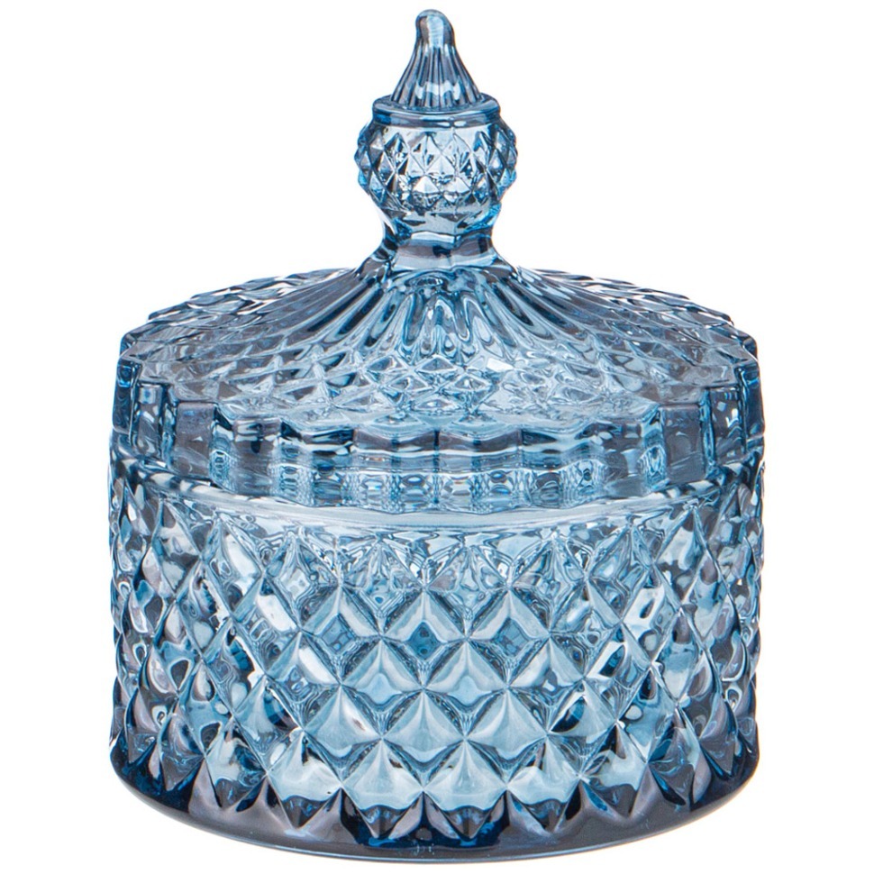 Фото Емкость для хранения diamant blue 8,5*8,5*10см Lefard (355-307) - интернет-магазин МегаТерем в Москве