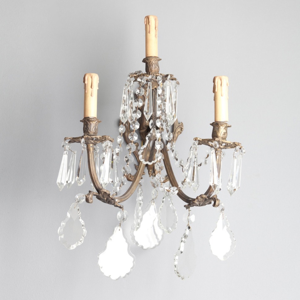 Фото Бра Пьер PIERRE-3, бронза, стекло, mixed, ROOMERS FURNITURE - интернет-магазин МегаТерем в Москве