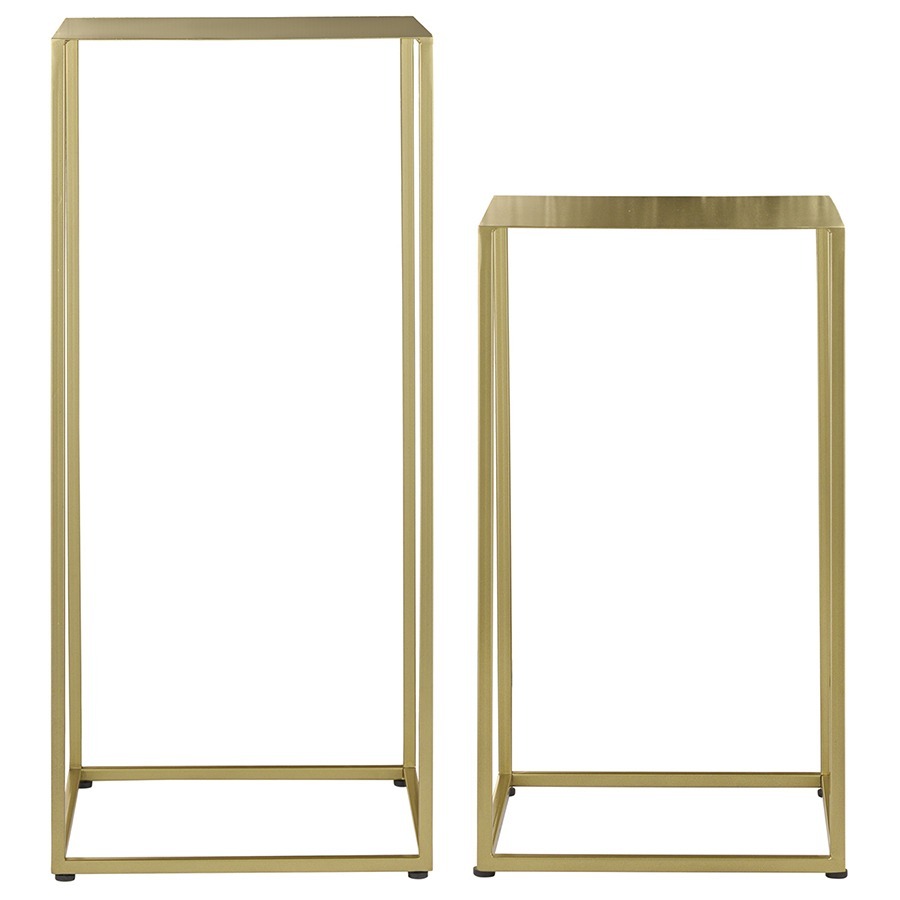 Фото Набор из 2-х столиков mayen gold, золотистые (76904) - интернет-магазин МегаТерем в Москве