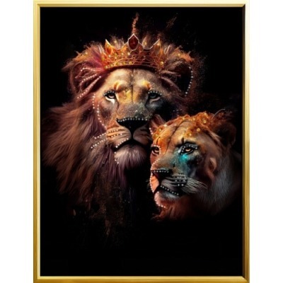 Картина Лев и Львица 2025 с...