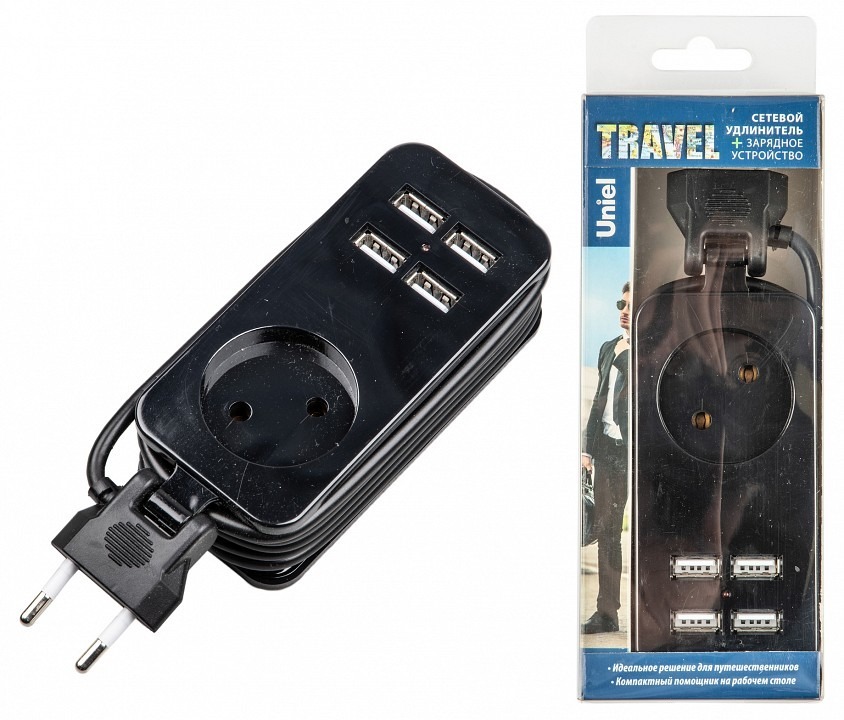 Фото Удлинитель Uniel Travel UL-00011133 UL_UL-00011133 - интернет-магазин МегаТерем в Москве