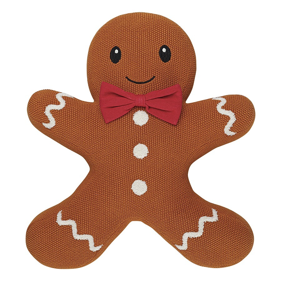 Фото Подушка вязаная classy gingerbread из коллекции new year essential, 38х44 см (77722) - интернет-магазин МегаТерем в Москве