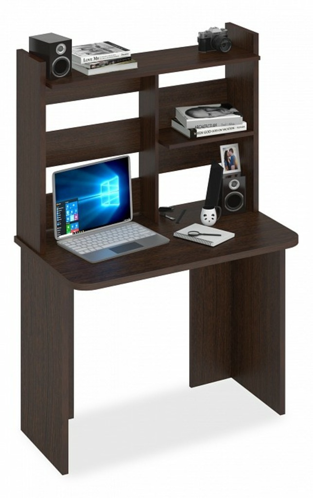 Фото Стол компьютерный Домино Lite СКЛ-Прям100Р+НКЛ-100 MER_SKL-Pryam100Rbez_tumby-NKL-100_V - интернет-магазин МегаТерем в Москве