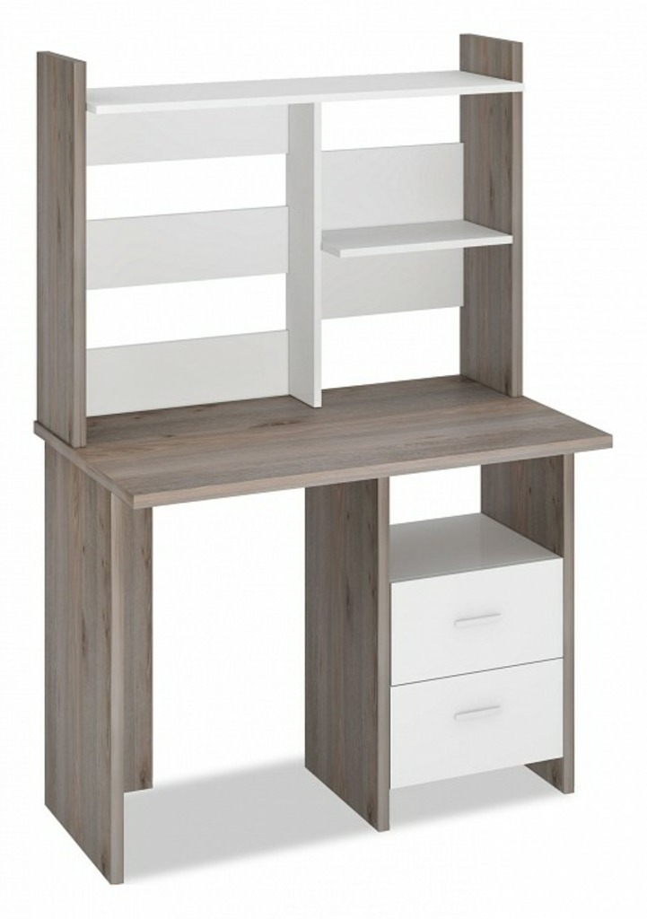 Фото Стол компьютерный Домино Лайт СКЛ-Прям100+НКЛ-100 MER_SKL-Pryam100_NKL-100_NBE - интернет-магазин МегаТерем в Москве