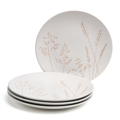 Набор тарелок обеденных bronco "grasses" 4 шт. диаметр=27 см (191-338-1) 