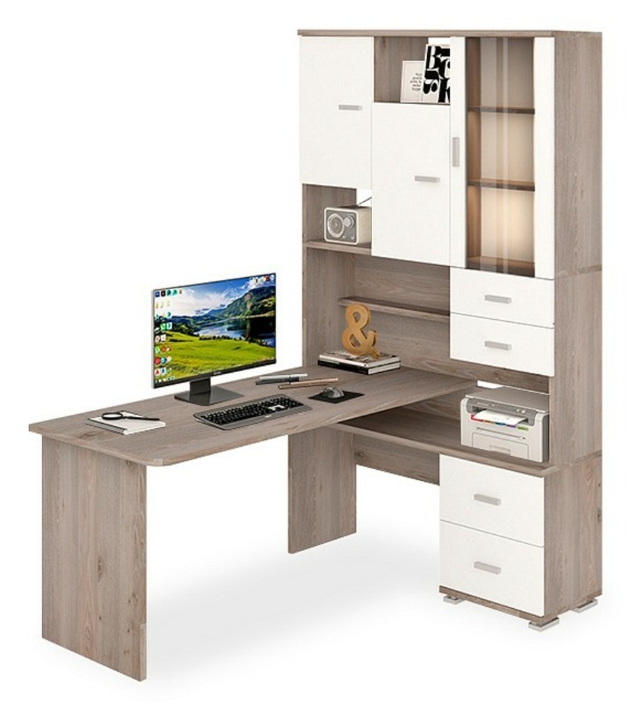 Фото Стол компьютерный Домино СР-620/160 MER_SR-620-160_NBEN-PRAV - интернет-магазин МегаТерем в Москве