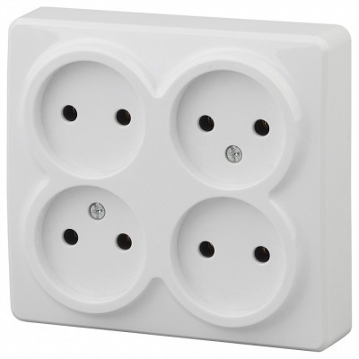 Розетка четверная без зазем...