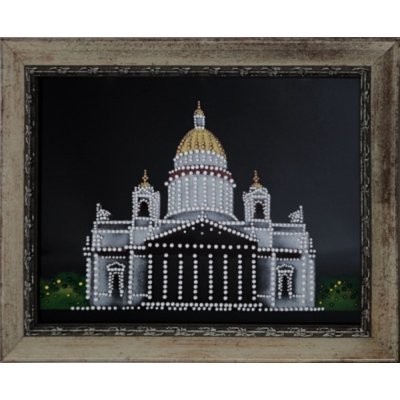 Картина Исаакиевский собор в Санкт-Петербурге с кристаллами Swarovski (1165)