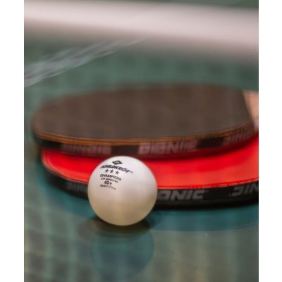 Мяч для настольного тенниса Donic 3* Champion ITTF, белый, 3 шт. (693469)