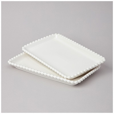 Набор блюд lefard "pearl" прямоуг. 2 шт. 25*14,5*2,5 см (761-100) 