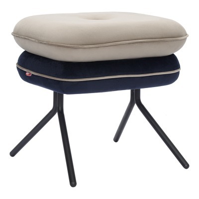 Пуф pea, велюр, бежевый/тем...