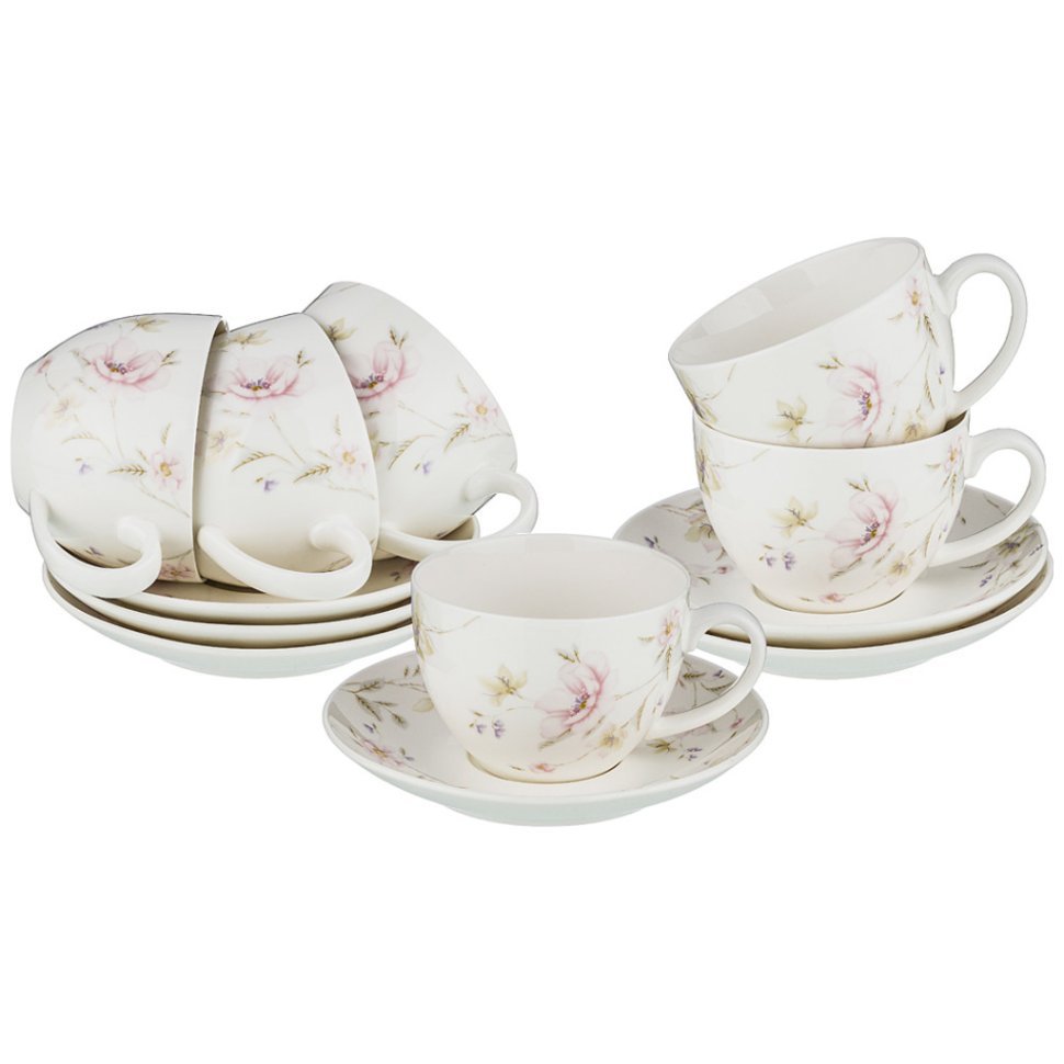Фото Чайный набор на 6 персор поцелуй гейши 12пр. Lefard (590-255) - интернет-магазин МегаТерем в Москве