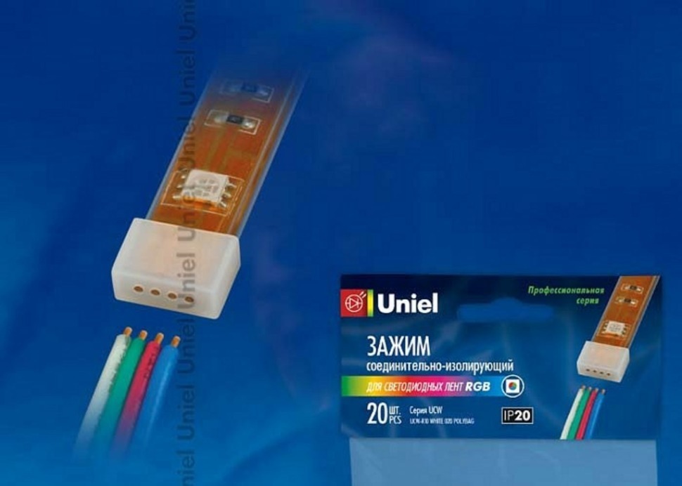 Фото Соединитель-заглушка универсальный Uniel  6684 UL_06684 - интернет-магазин МегаТерем в Москве