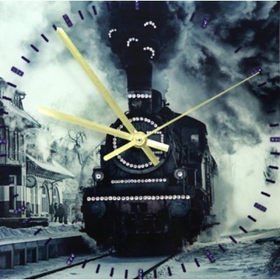 Картина Часы Паровоз с крис...
