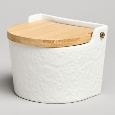 Банка для соли с дер.крышко...