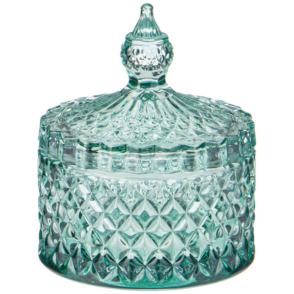 Фото Емкость для хранения diamant mint 8,5*8,5*10см Lefard (355-308) - интернет-магазин МегаТерем в Москве