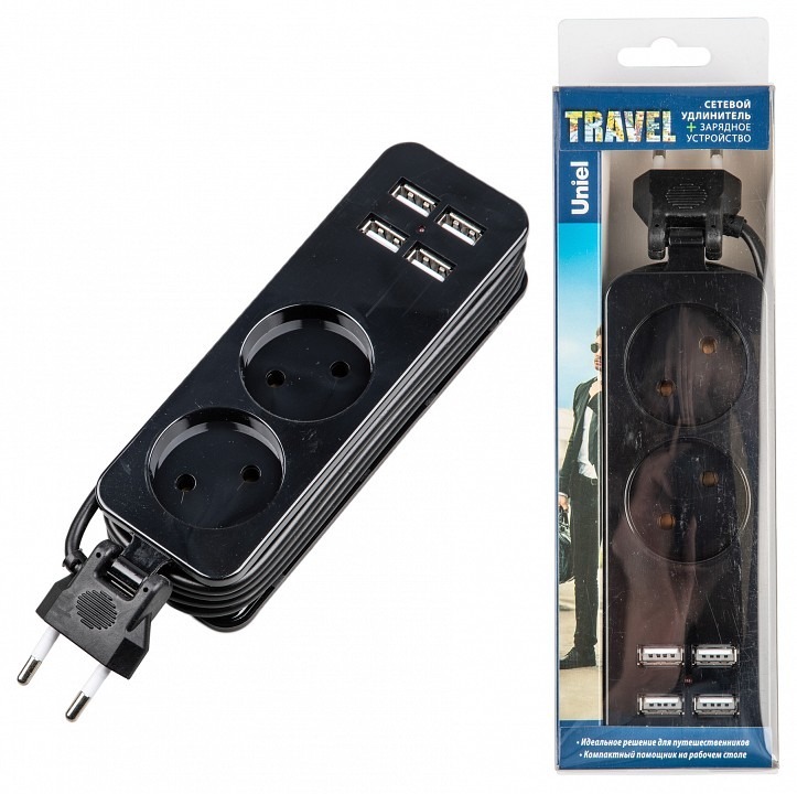 Фото Удлинитель Uniel Travel UL-00011135 UL_UL-00011135 - интернет-магазин МегаТерем в Москве