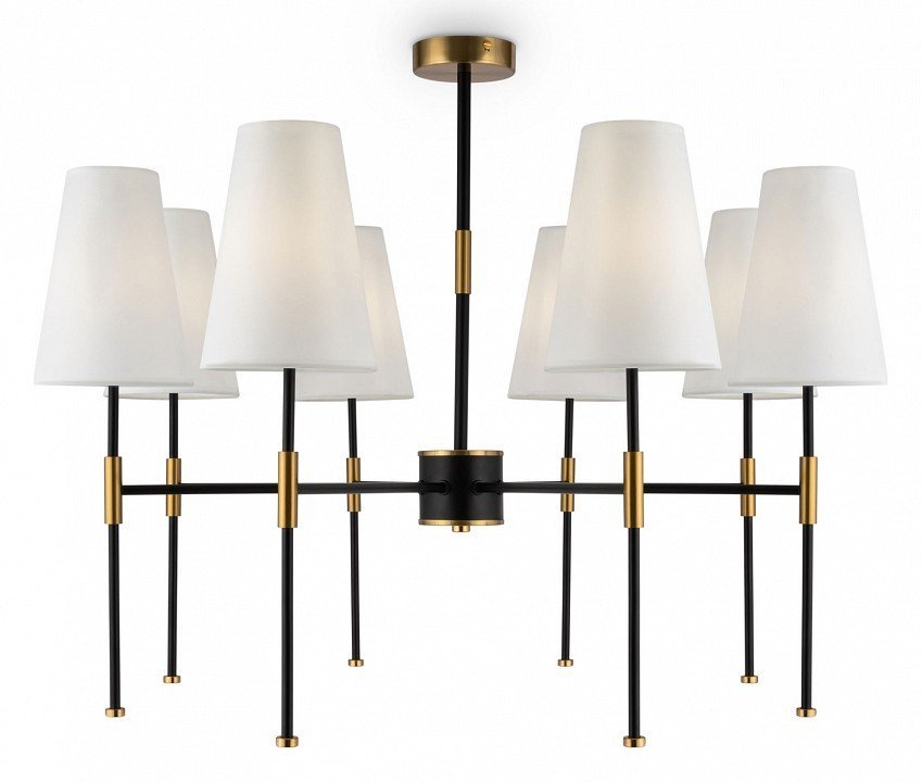 Фото Люстра на штанге Freya Tida FR5196PL-08BBS MY_FR5196PL-08BBS - интернет-магазин МегаТерем в Москве