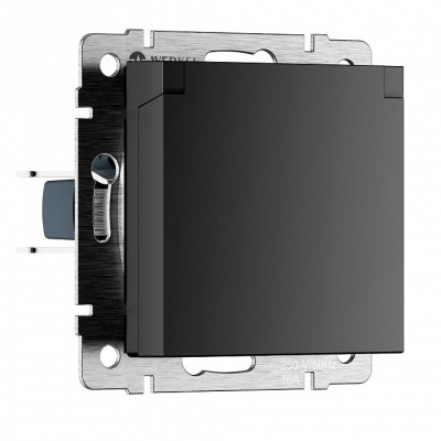 Розетка влагозащищенная с заземлением и со шторкой с крышкой Werkel Werkel W1171208 WRK_a069582