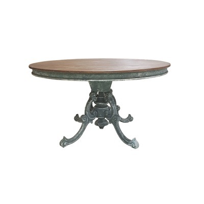 Стол LI-SH13-25-96, 140, береза, вяз, brown/grey-blue, ROOMERS FURNITURE