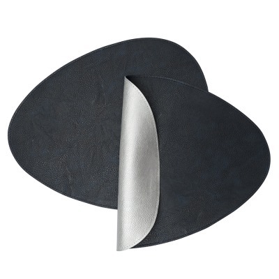 Набор из 2-х двухсторонних сервировочных салфеток drop, 33х41 см, синий/светло-серый (79234)