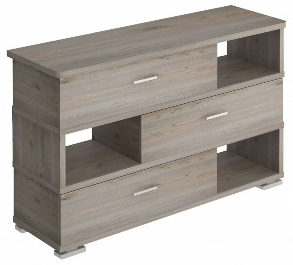 Фото Тумба комбинированная Домино СБ-40/3-ПВК MER_SB-40-3-PVK-zakruglenaya-N - интернет-магазин МегаТерем в Москве