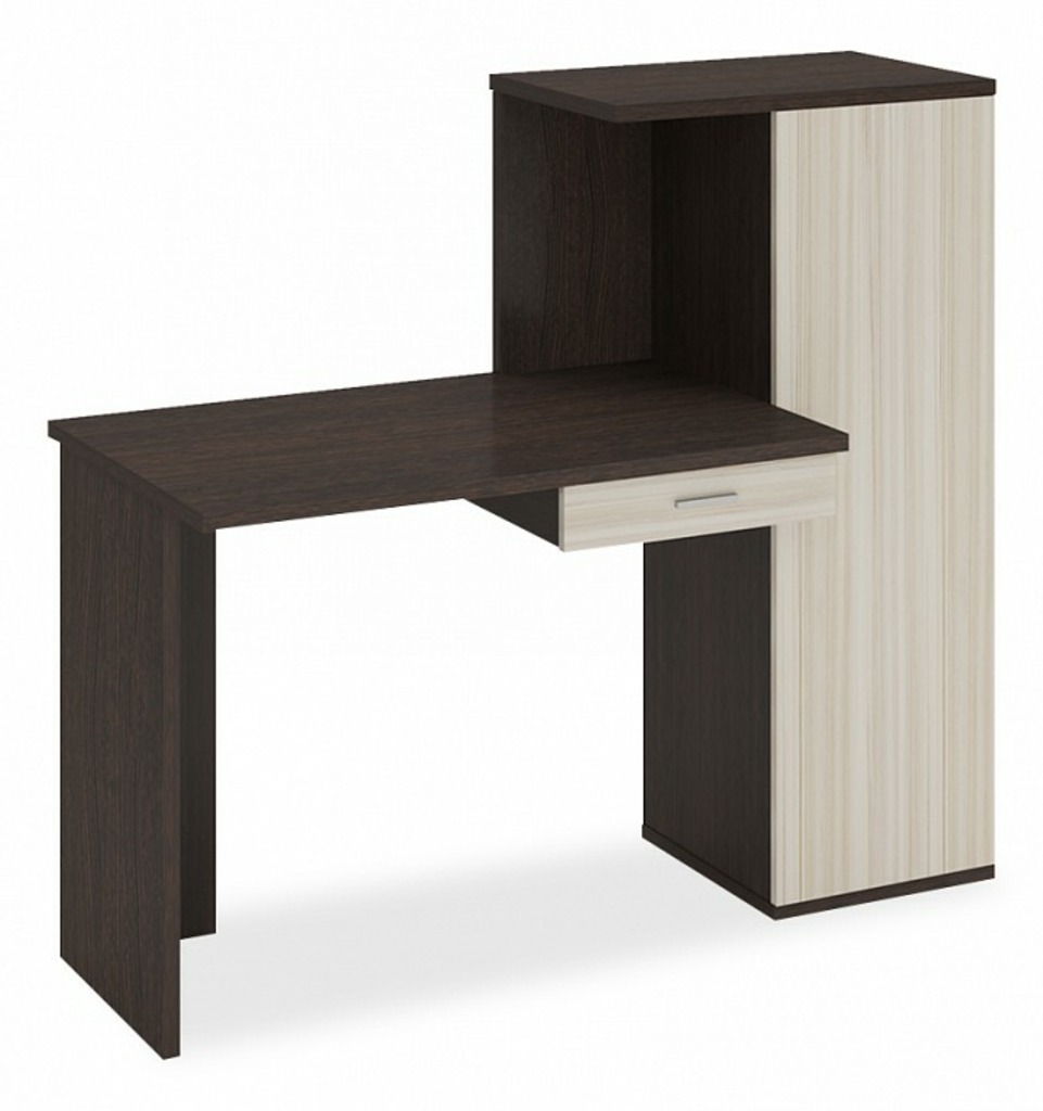 Фото Стол письменный Домино Lite СКЛ-ПРЯМ100+ШК MER_SKL-PRYAM100-SHK-VK - интернет-магазин МегаТерем в Москве